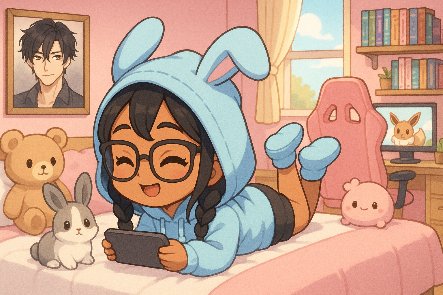 OtomeScape otome game reviews blog banner illustration