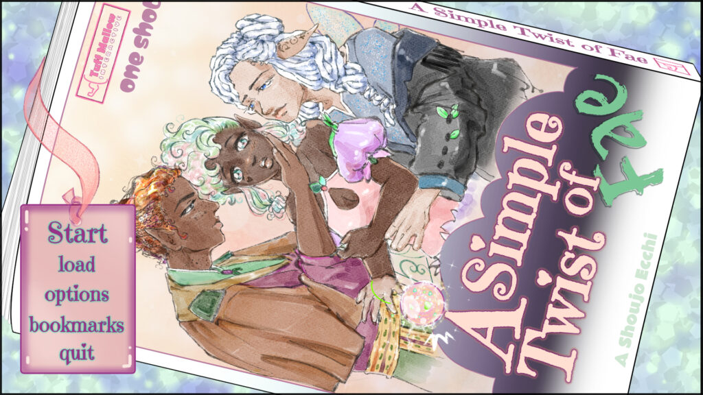 Indie Otome Spotlight: A Simple Twist of Fae official art by TuffMallow.